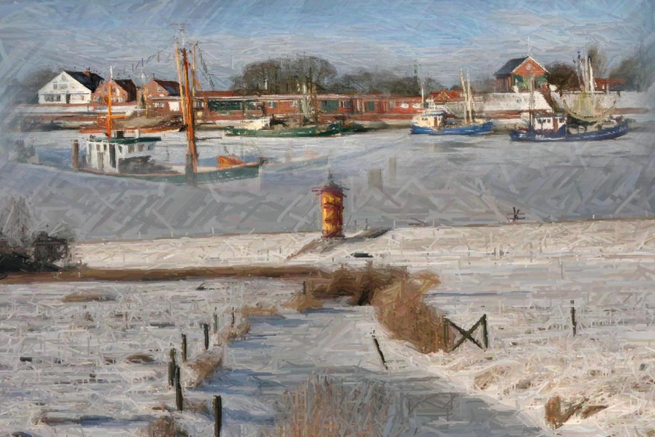 Oltmanns Ferienhaus Bummert Am Hafen Greetsiel Exterior photo